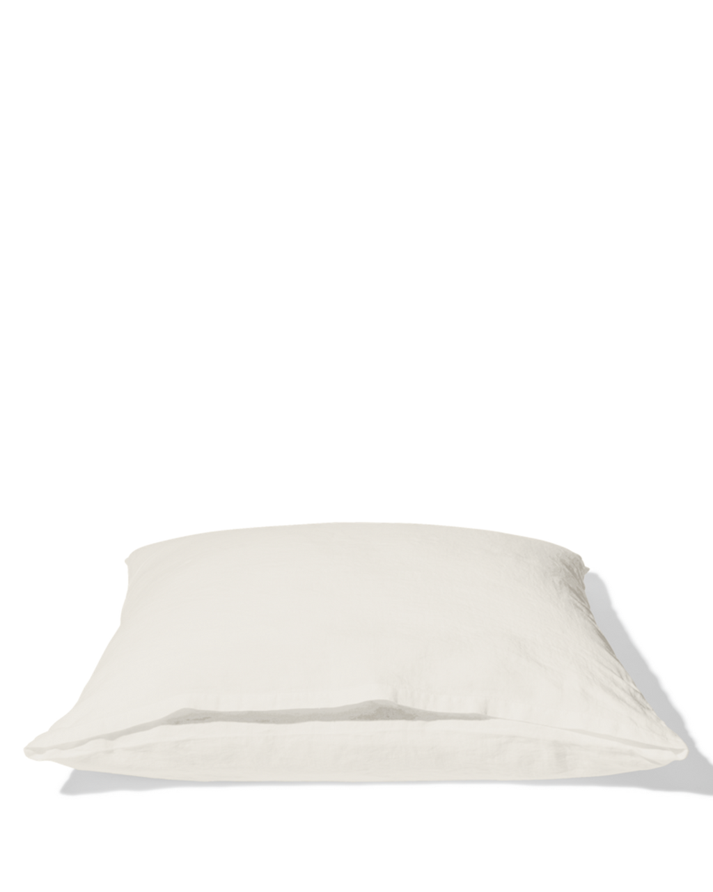 Merci - Washed linen pillowcase - Seashell White