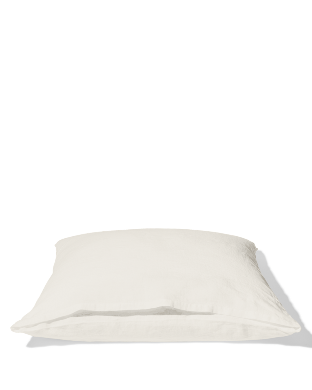 Merci - Washed linen pillowcase - Seashell White