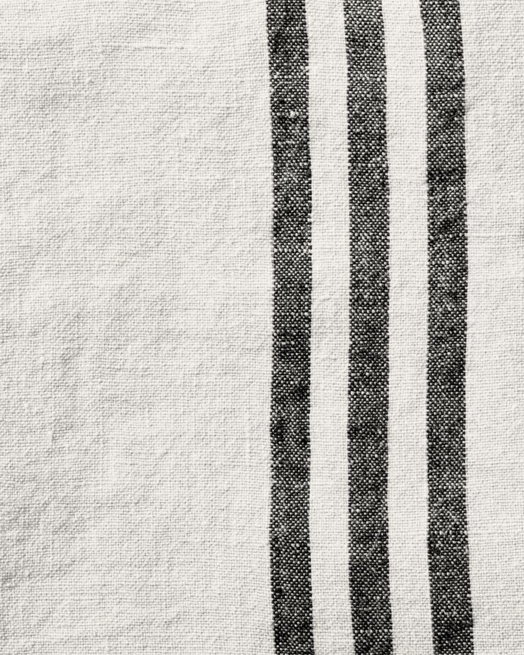 Merci - Washed linen tea towel - Seashell White