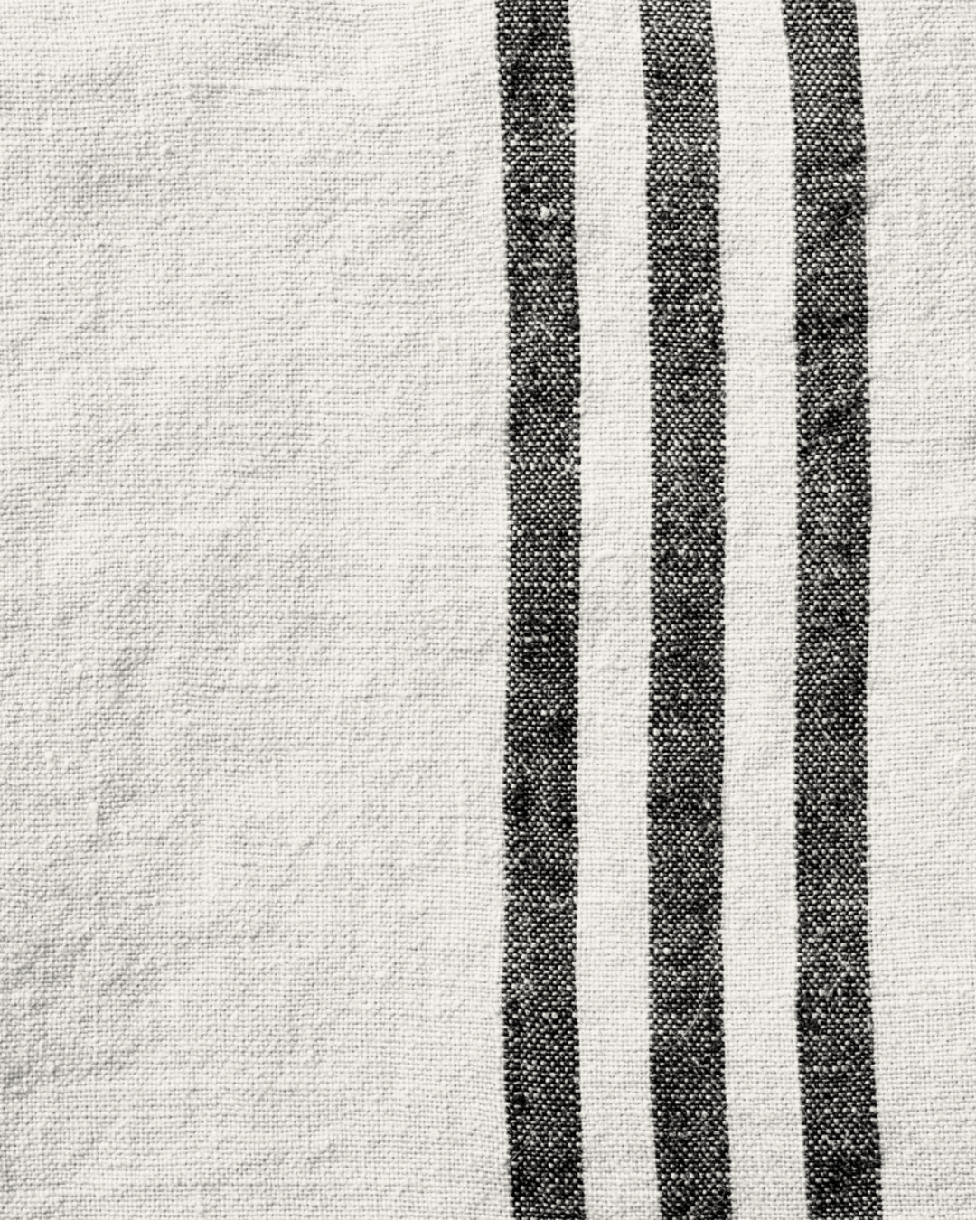 Merci - Washed linen tea towel - Seashell White