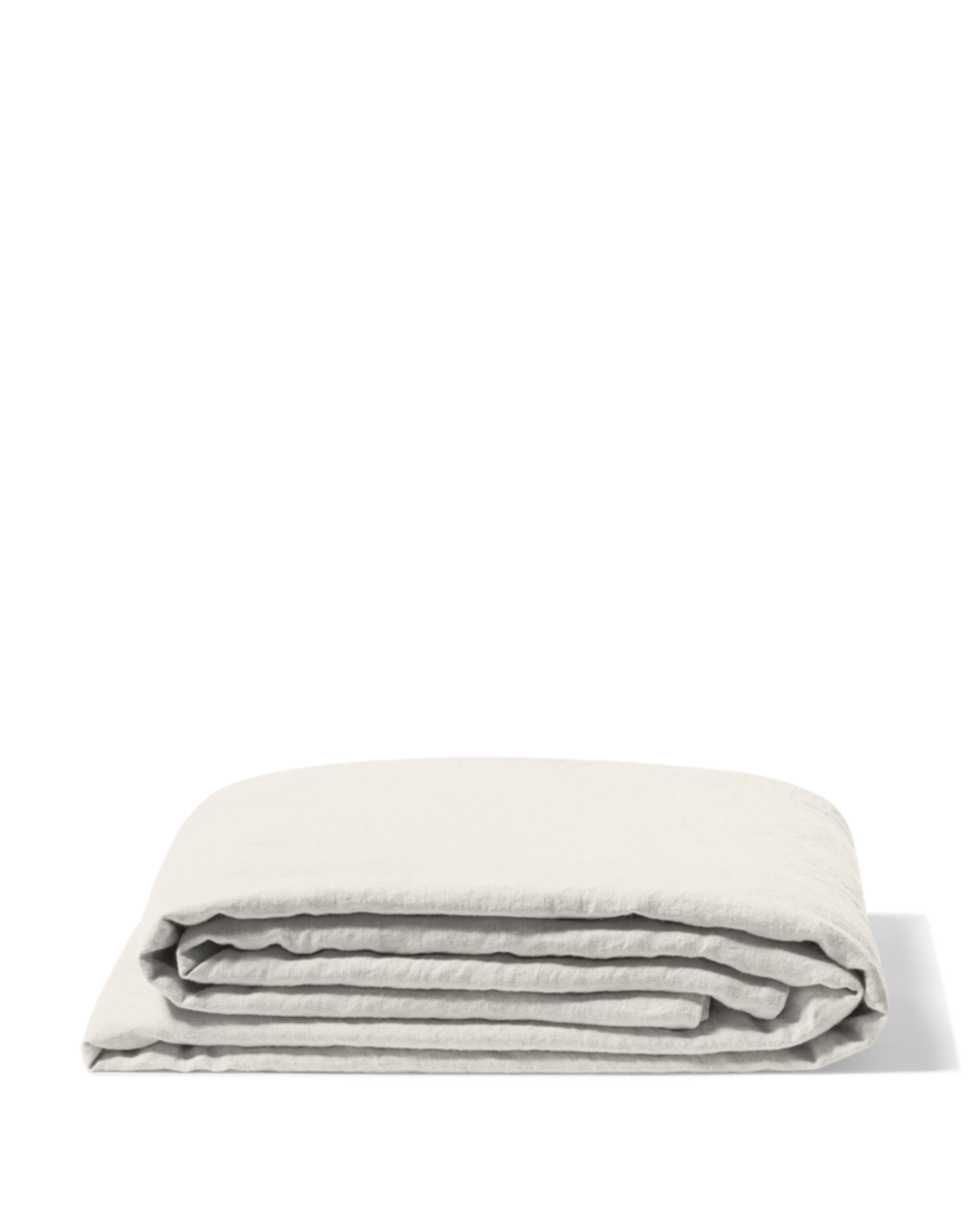 Merci - Drap Plat En Lin Lavé - Blanc Coquillage