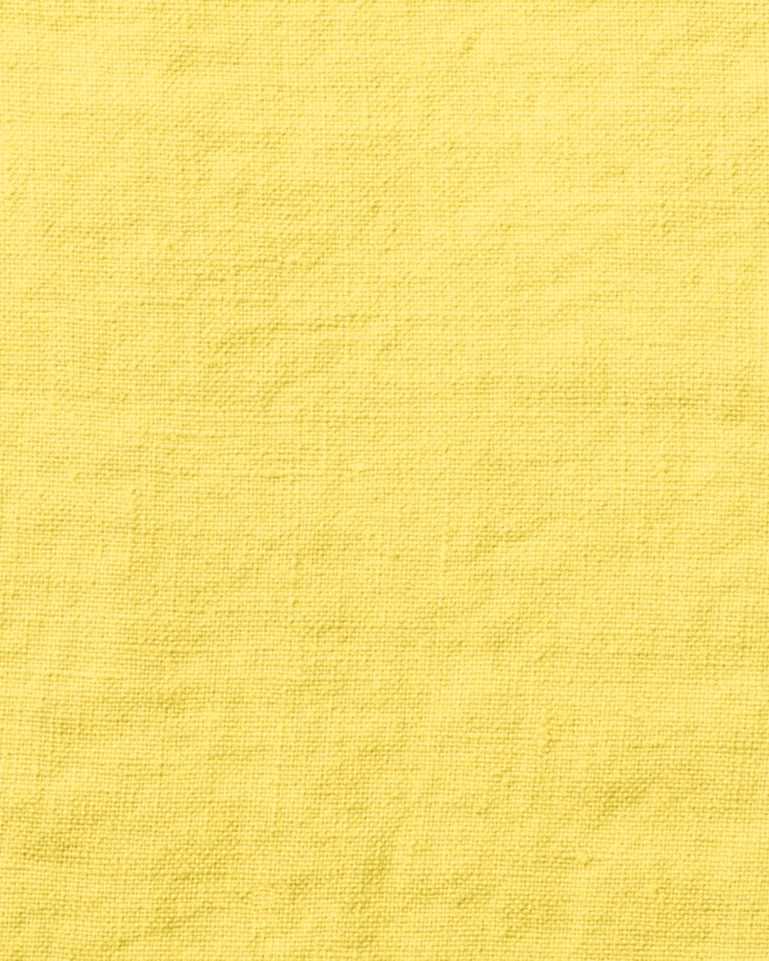 Merci - Trousse En Lin Lavé - Jaune Citronnade