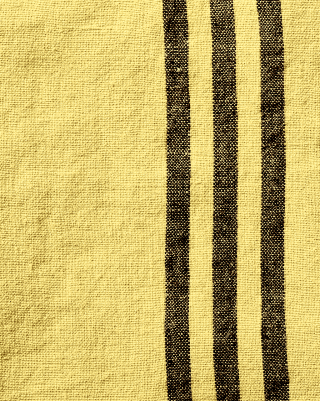 Merci - Washed linen tea towel - Lemonade Yellow