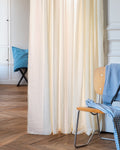 Merci - Linen & Cotton Voile - Seashell White