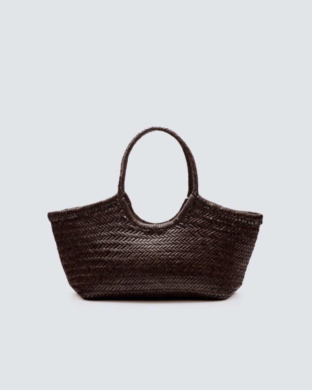 Dragon Diffusion - Large Nantucket Basket Bag - Dark Brown