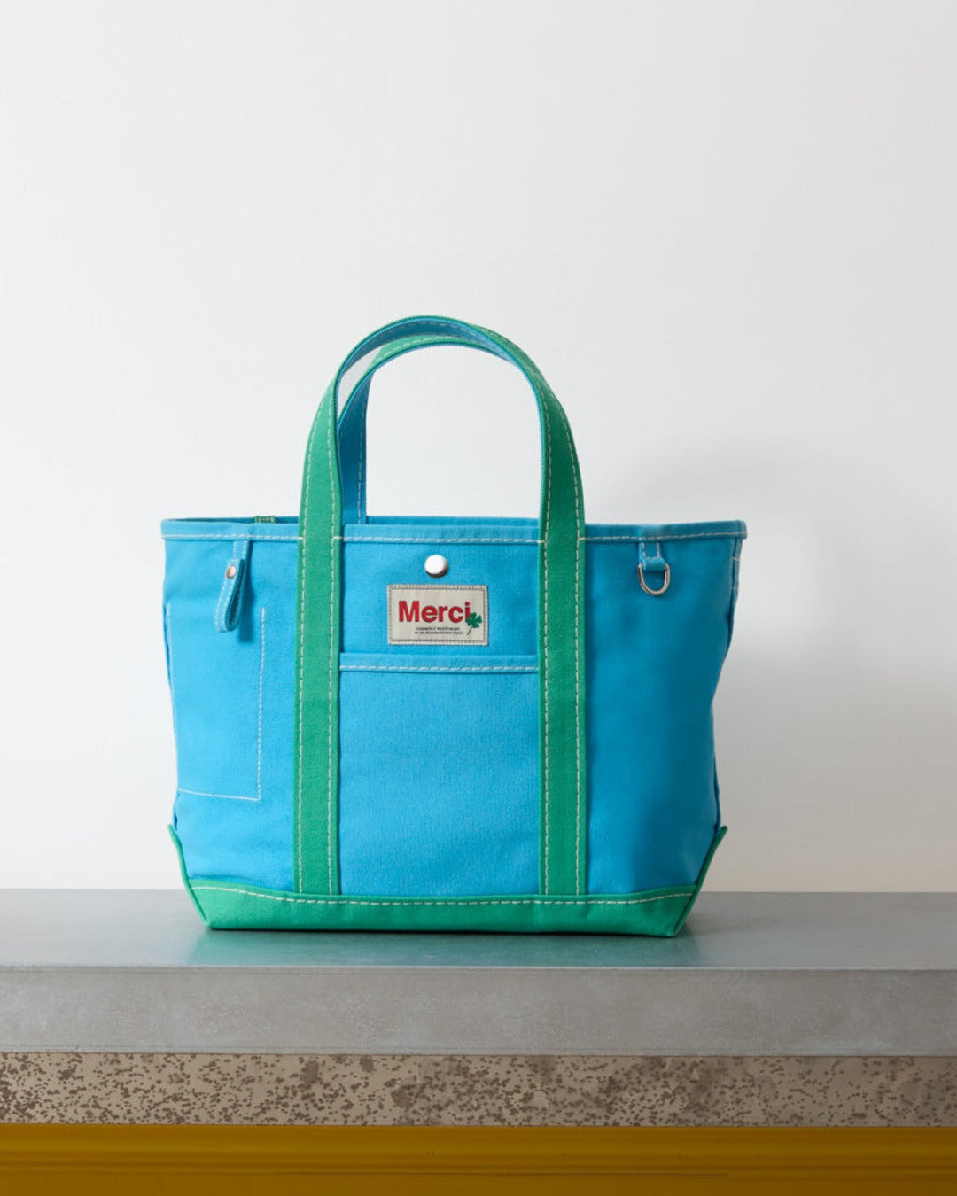 Merci - Cabas Candide - Bleu & Menthe