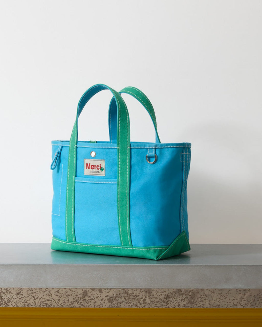 Merci - Cabas Candide - Bleu & Menthe