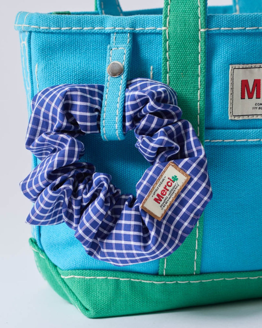 Merci - Cabas Candide - Bleu & Menthe