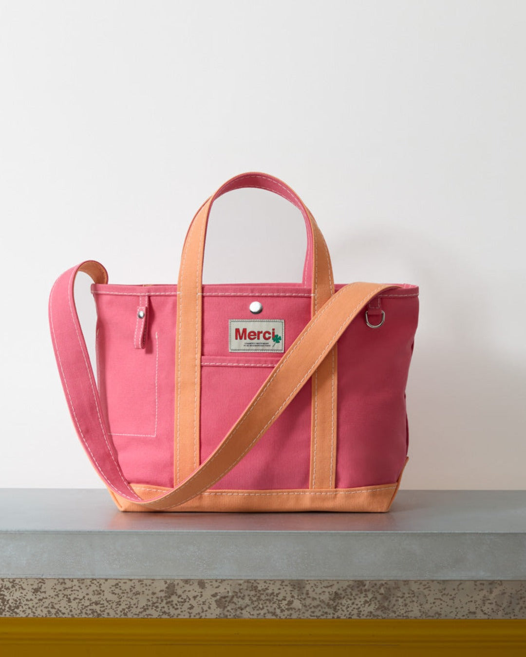 Merci - Candide shopping bag - Pink & Apricot