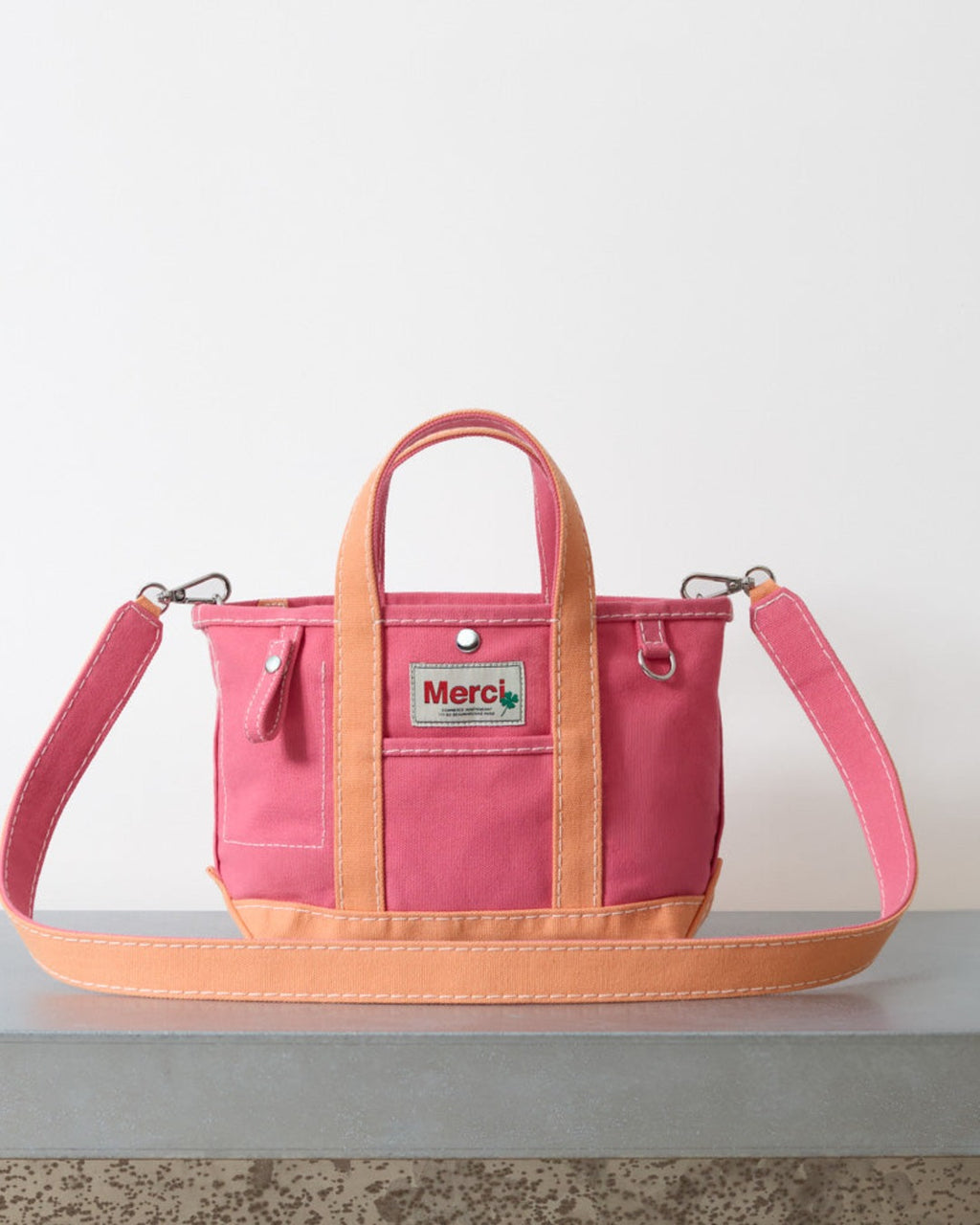 Merci - Candide shopping bag - Pink & Apricot