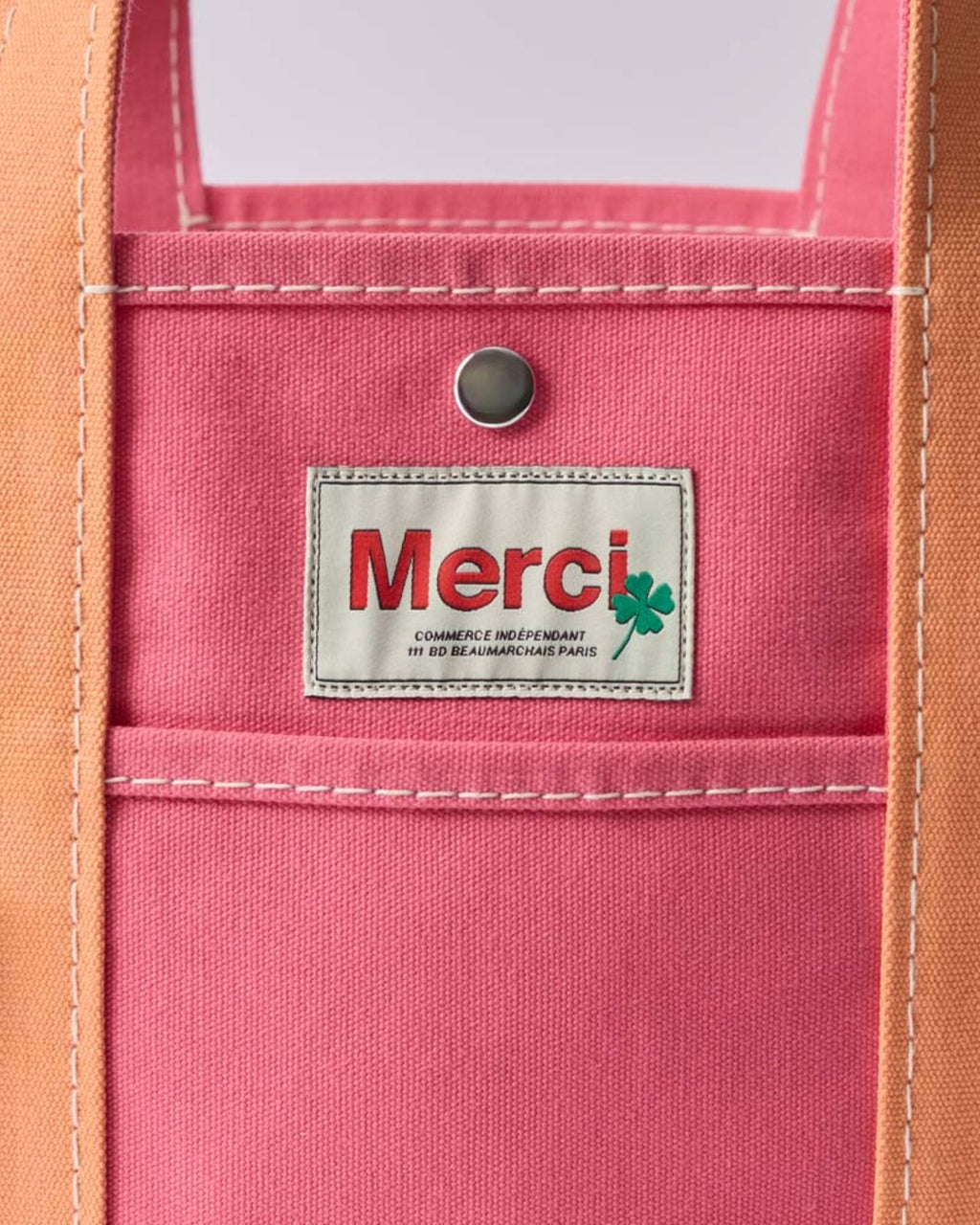 Merci - Candide shopping bag - Pink & Apricot