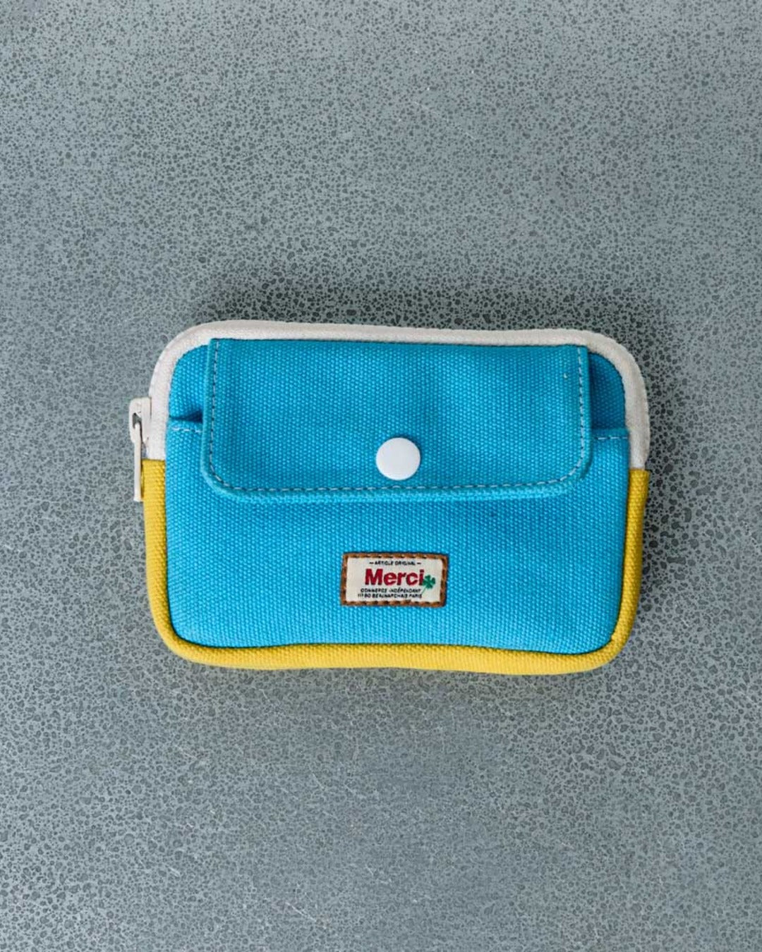 Merci - Candide Coin Purse - Blue & Yellow