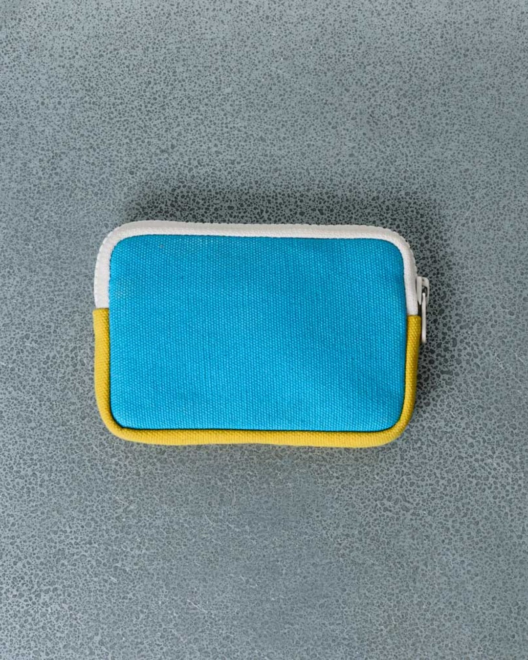 Merci - Porte Monnaie Candide - Bleu & Jaune