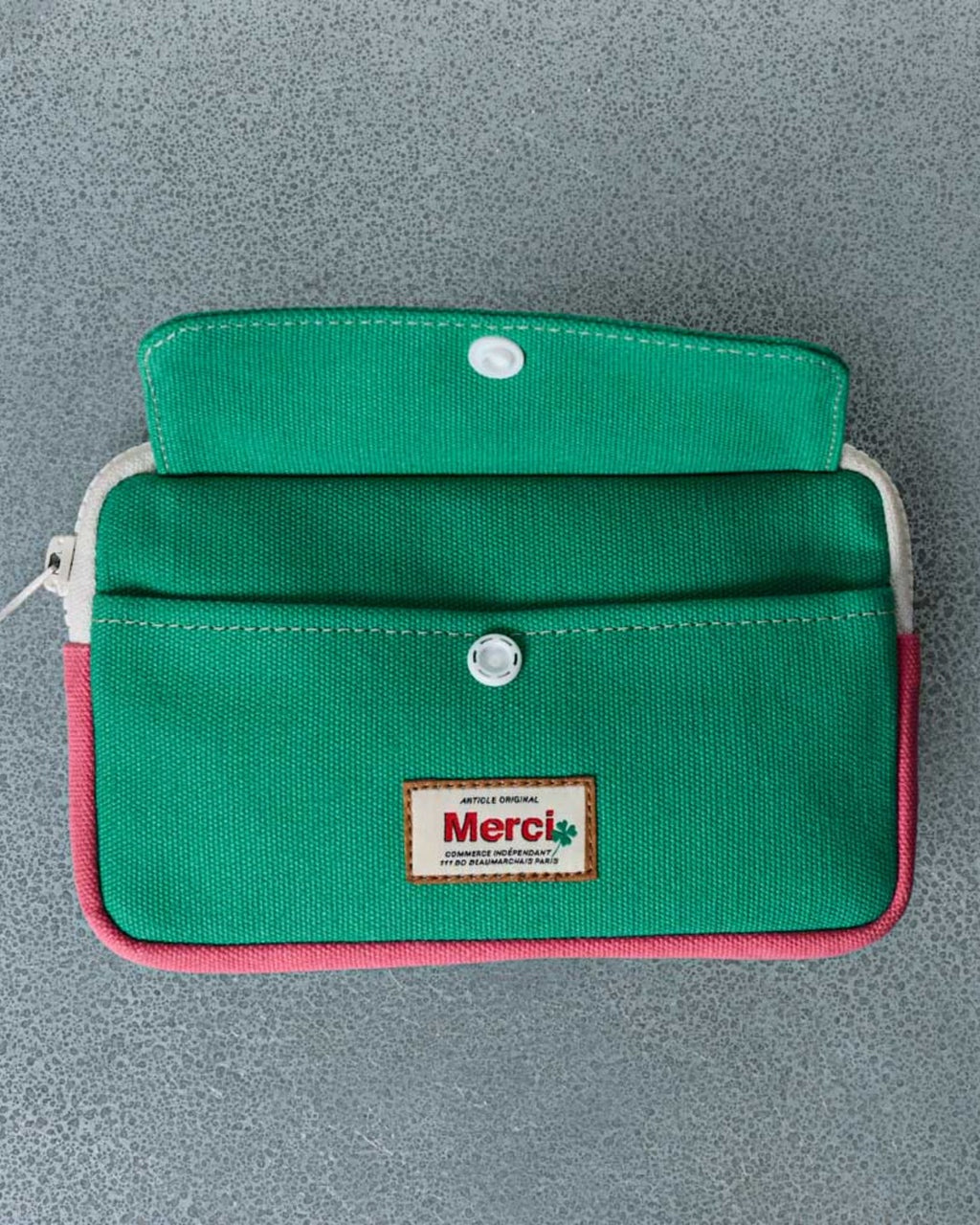 Merci - Porte Monnaie Candide - Menthe & Rose