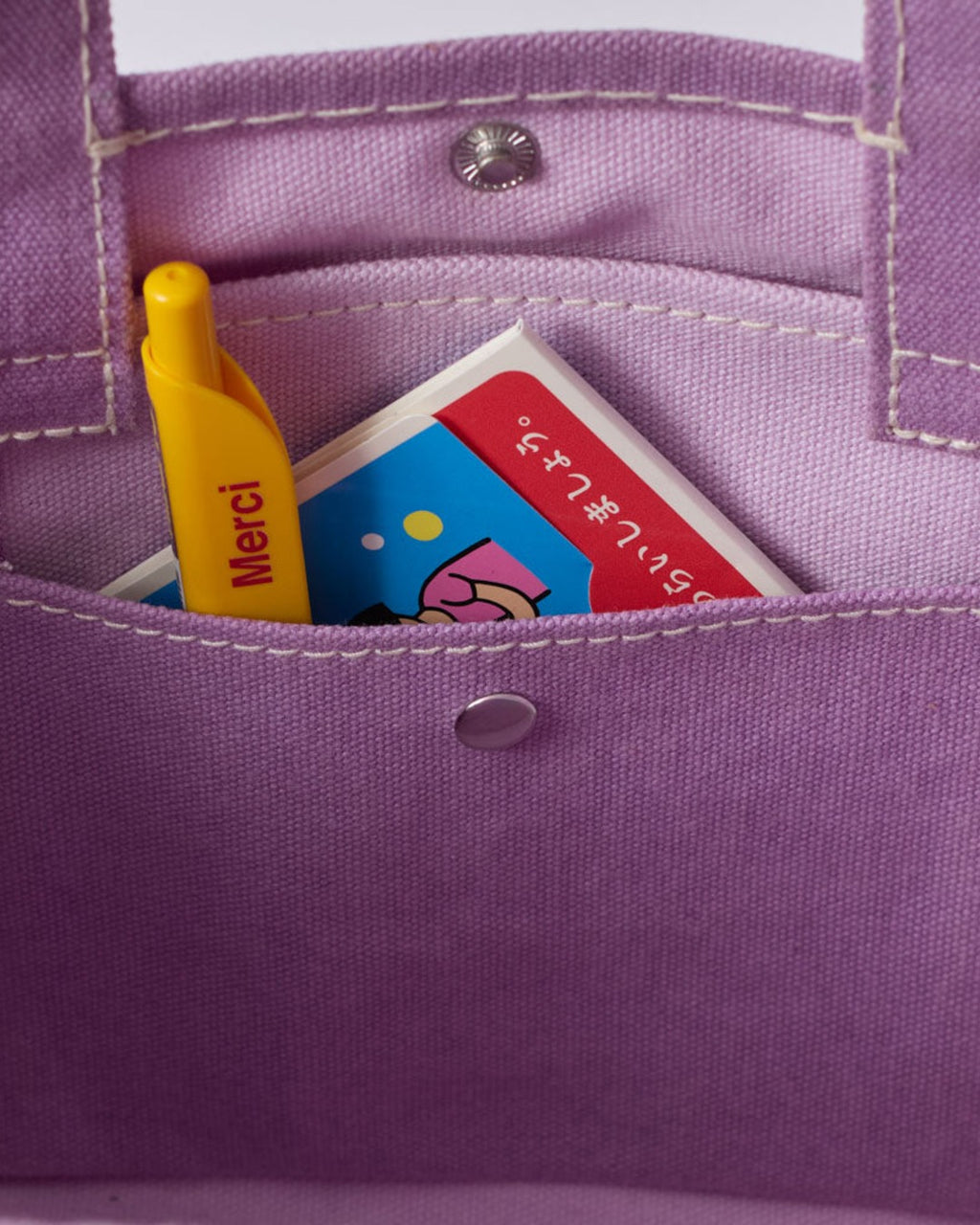 Merci - Candide shopping bag - Lilac & Fuchsia