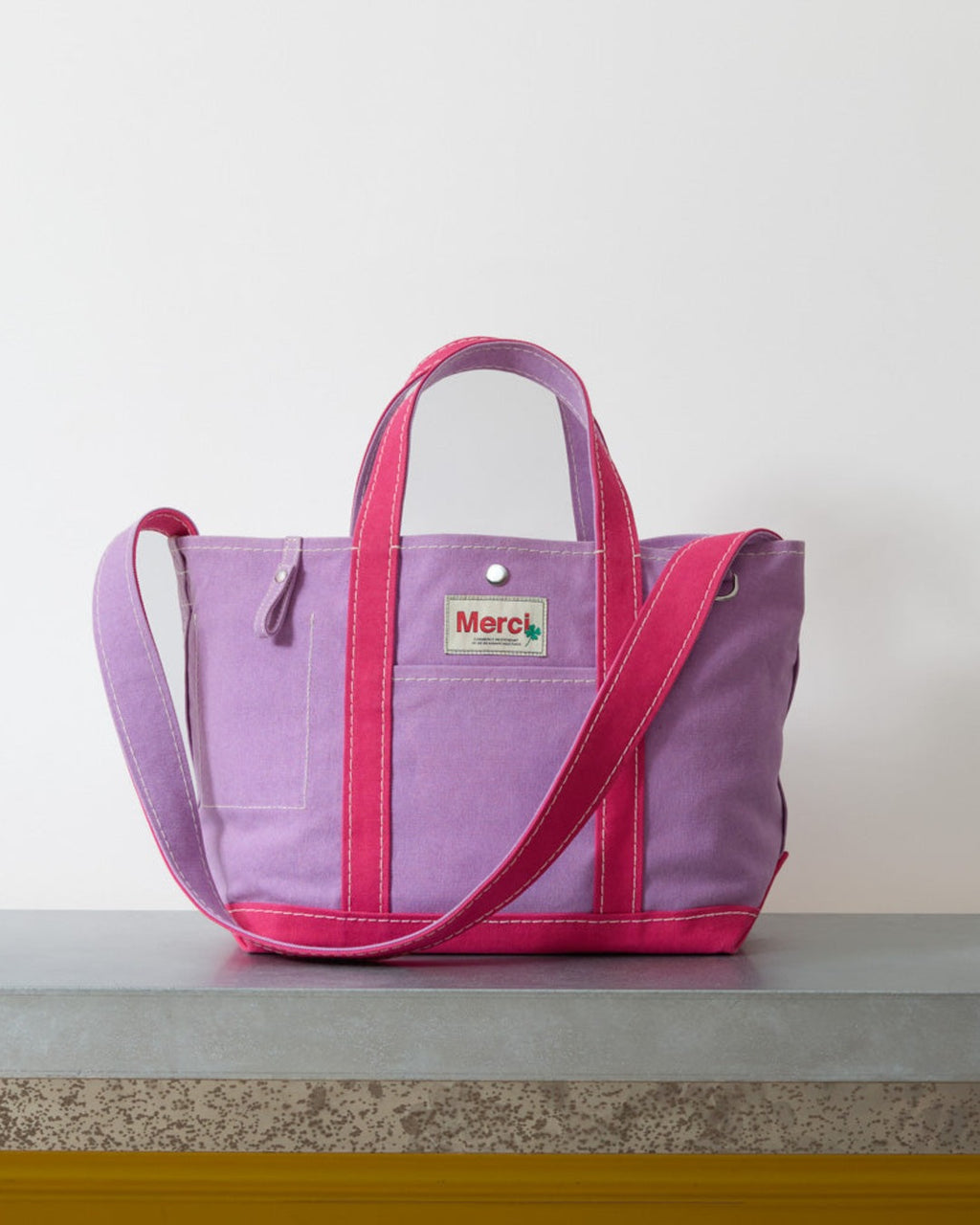 Merci - Candide shopping bag - Lilac & Fuchsia