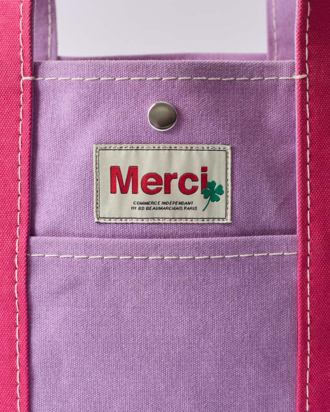 Merci - Candide shopping bag - Lilac & Fuchsia