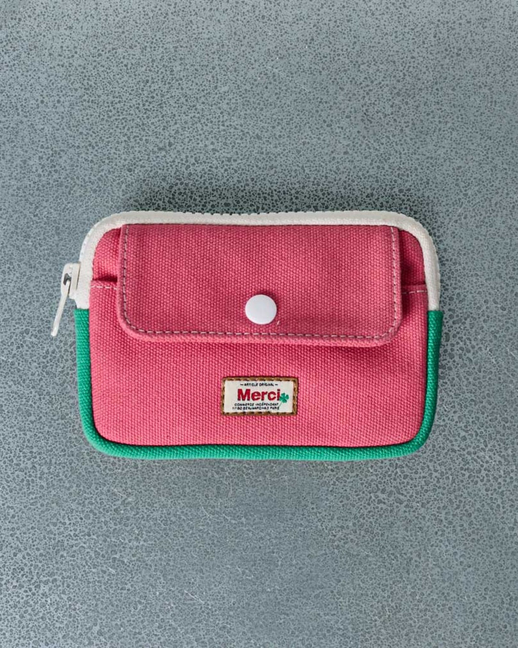 Merci - Porte Monnaie Candide - Rose & Menthe