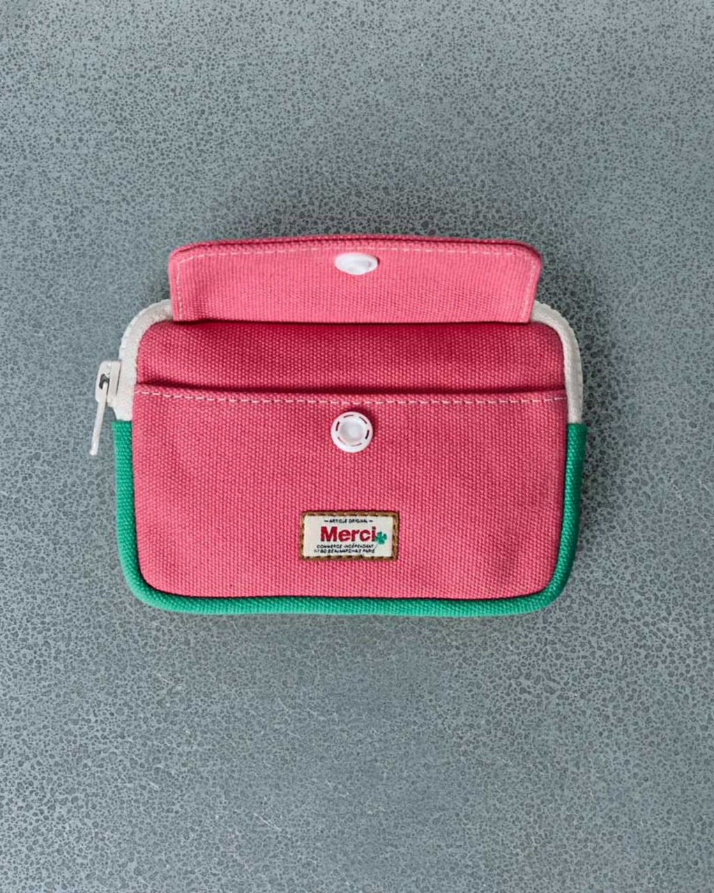 Merci - Porte Monnaie Candide - Rose & Menthe