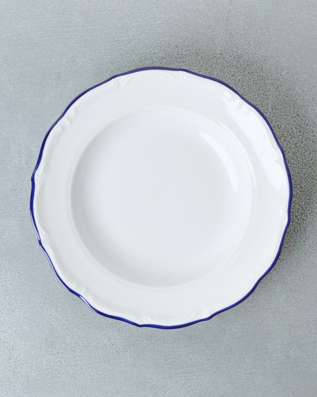 Pioli - Assiette Creuse Marina - Blanc & Bleu