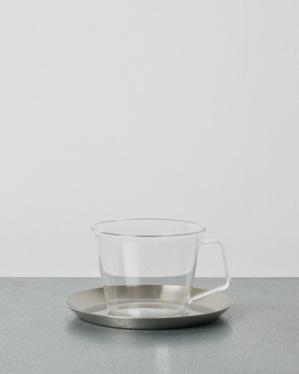 Kinto - Coffee cup and saucer - Clear