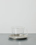Kinto - Coffee cup and saucer - Clear