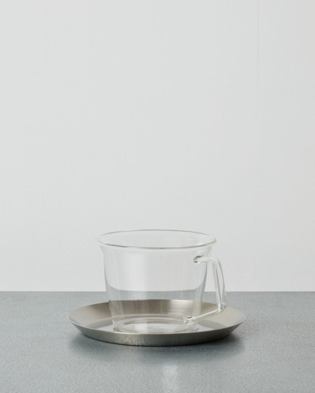 Kinto - Coffee cup and saucer - Clear