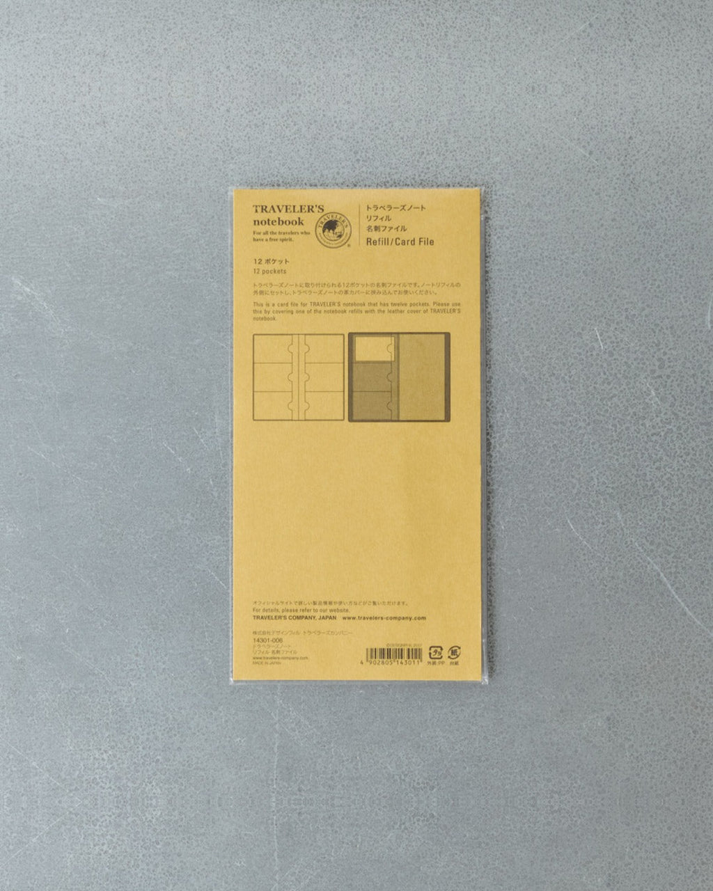 Designphil - Traveler'S Notebook Recharge De Pochettes Pour Cartes De Visite