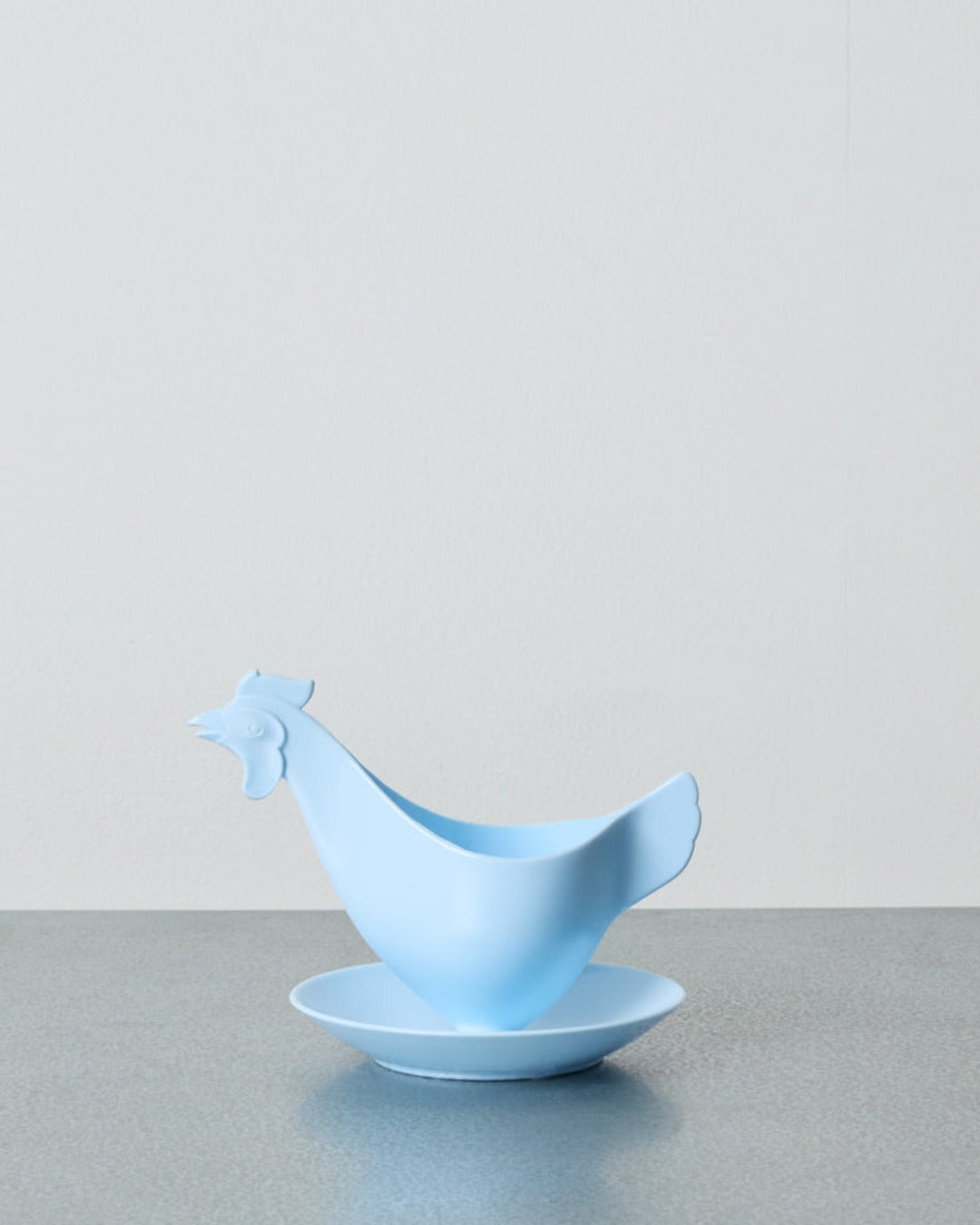 Sonja Plastic - Rooster Egg Cup - Light Blue