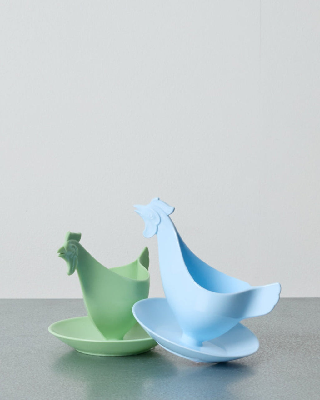 Sonja Plastic - Coquetier Coq - Bleu Clair