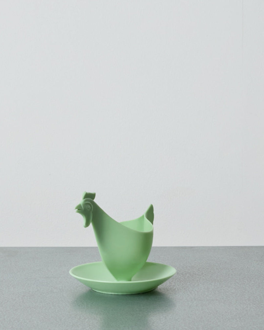 Sonja Plastic - Rooster Egg Cup - Mint Green