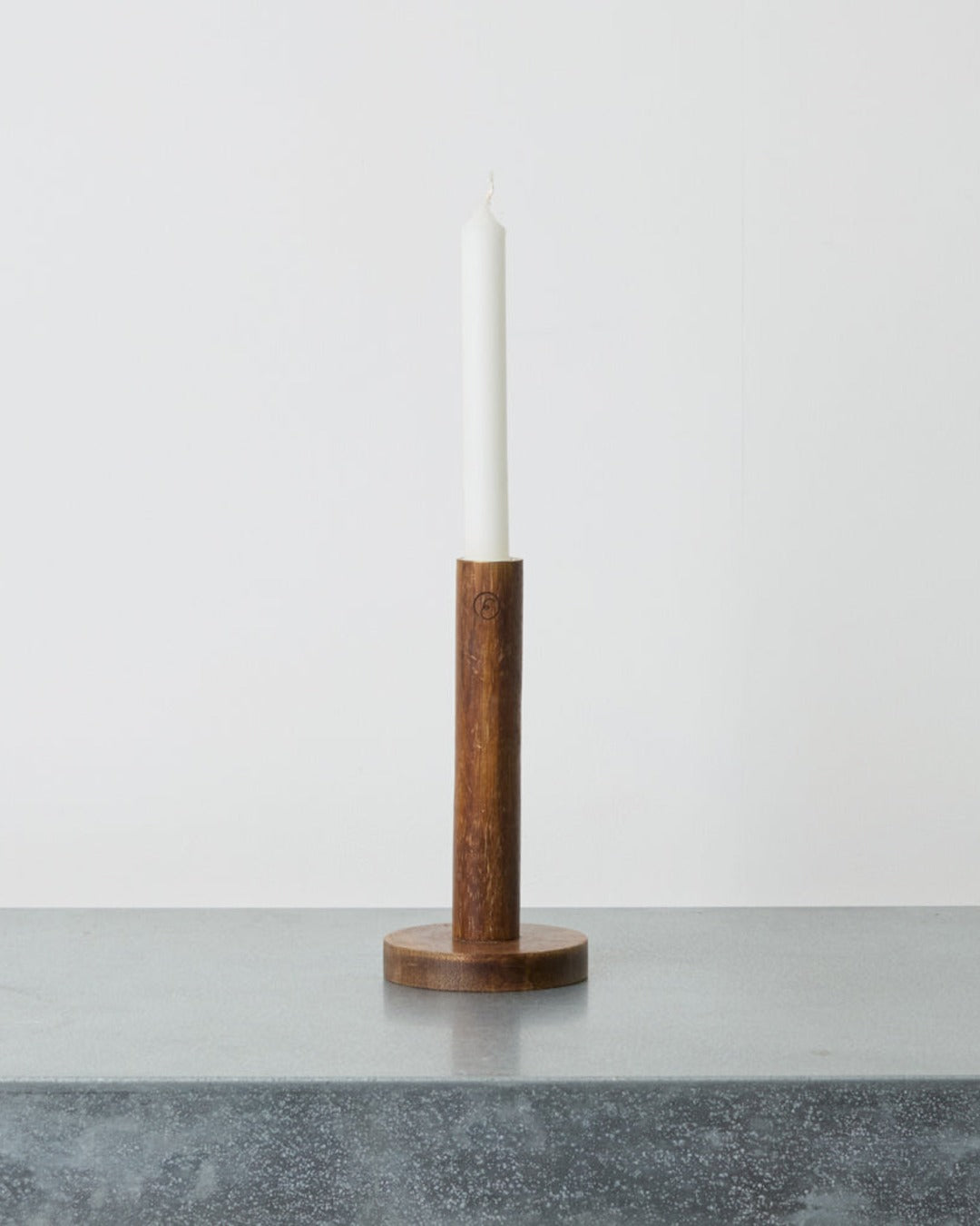 Ernst - Wooden Candle Holder - Dark
