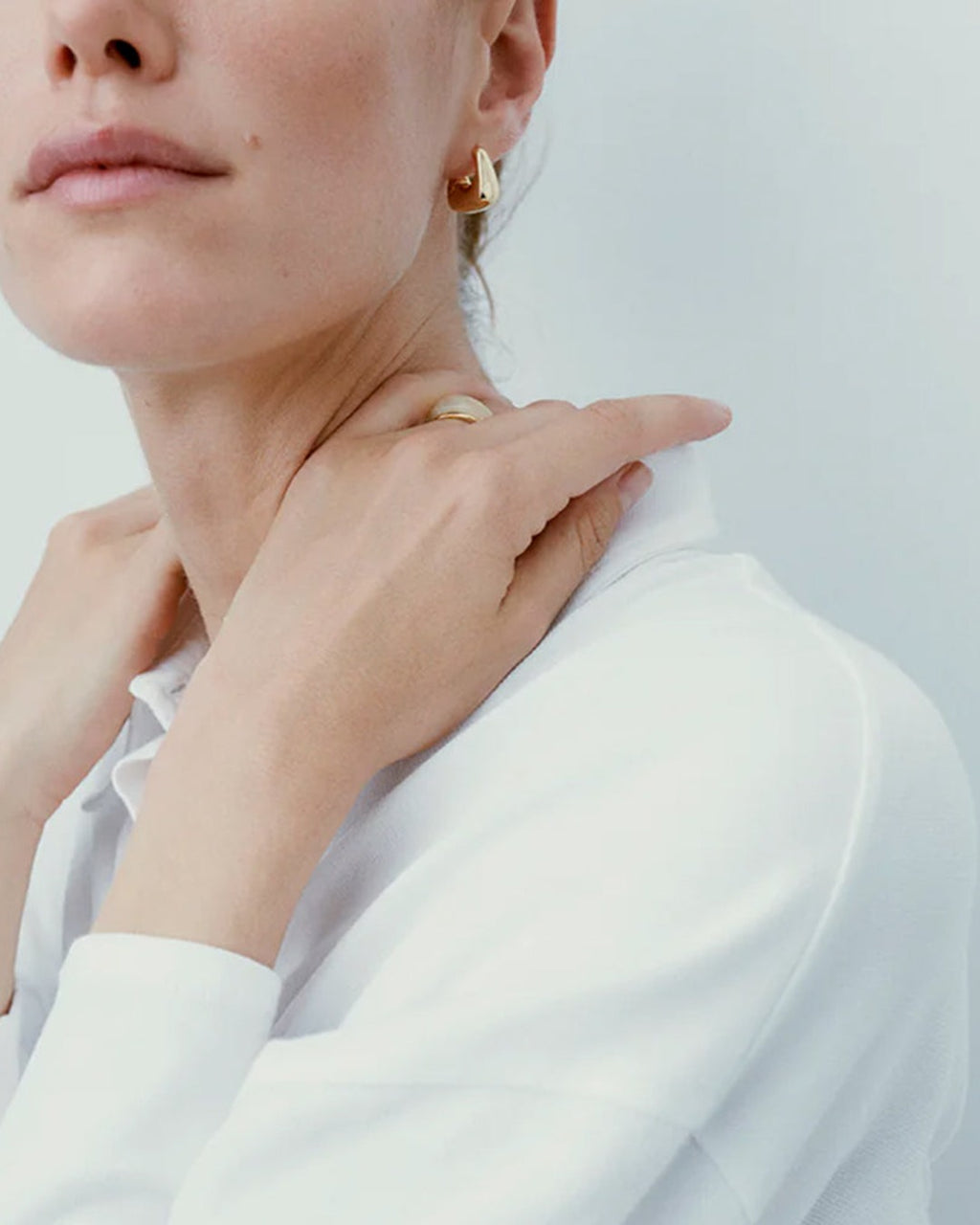 Ragbag - Datura Hoop Earrings - Gold