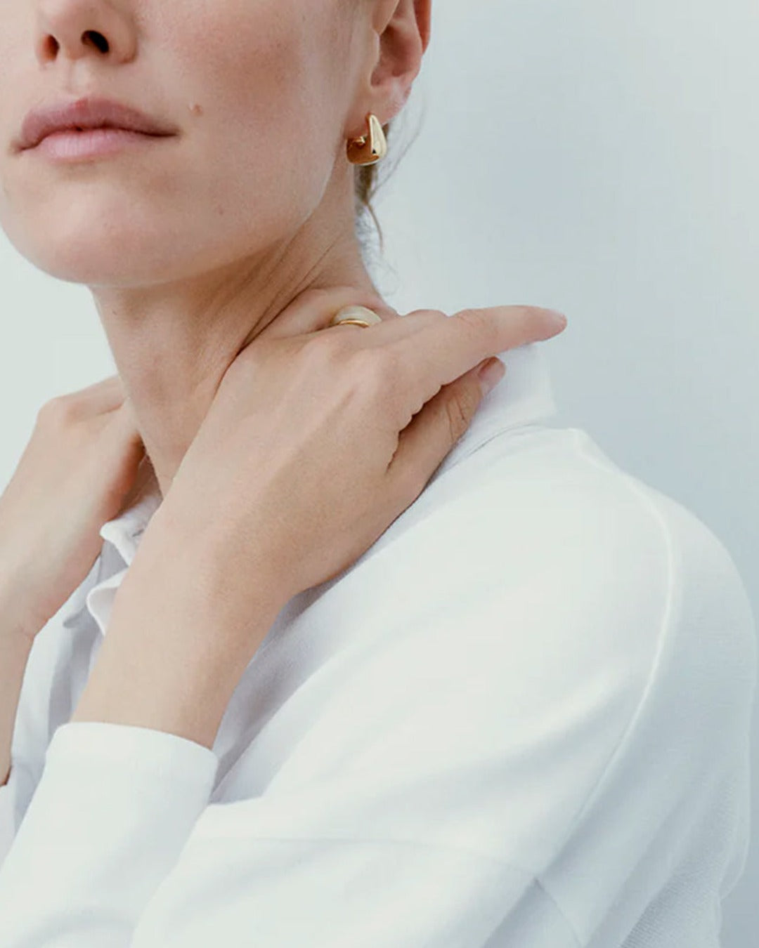 Ragbag - Datura Hoop Earrings - Gold
