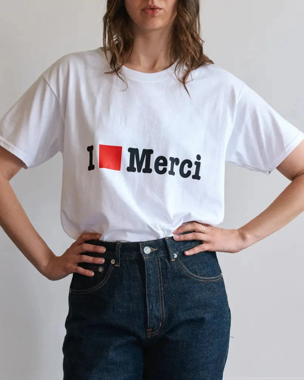 Merci - MC I Love T-shirt - White