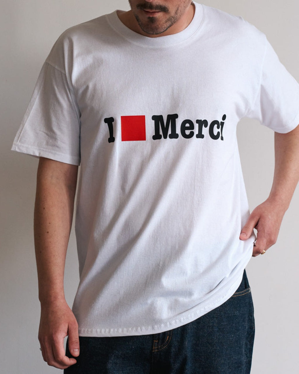 Merci - MC I Love T-shirt - White