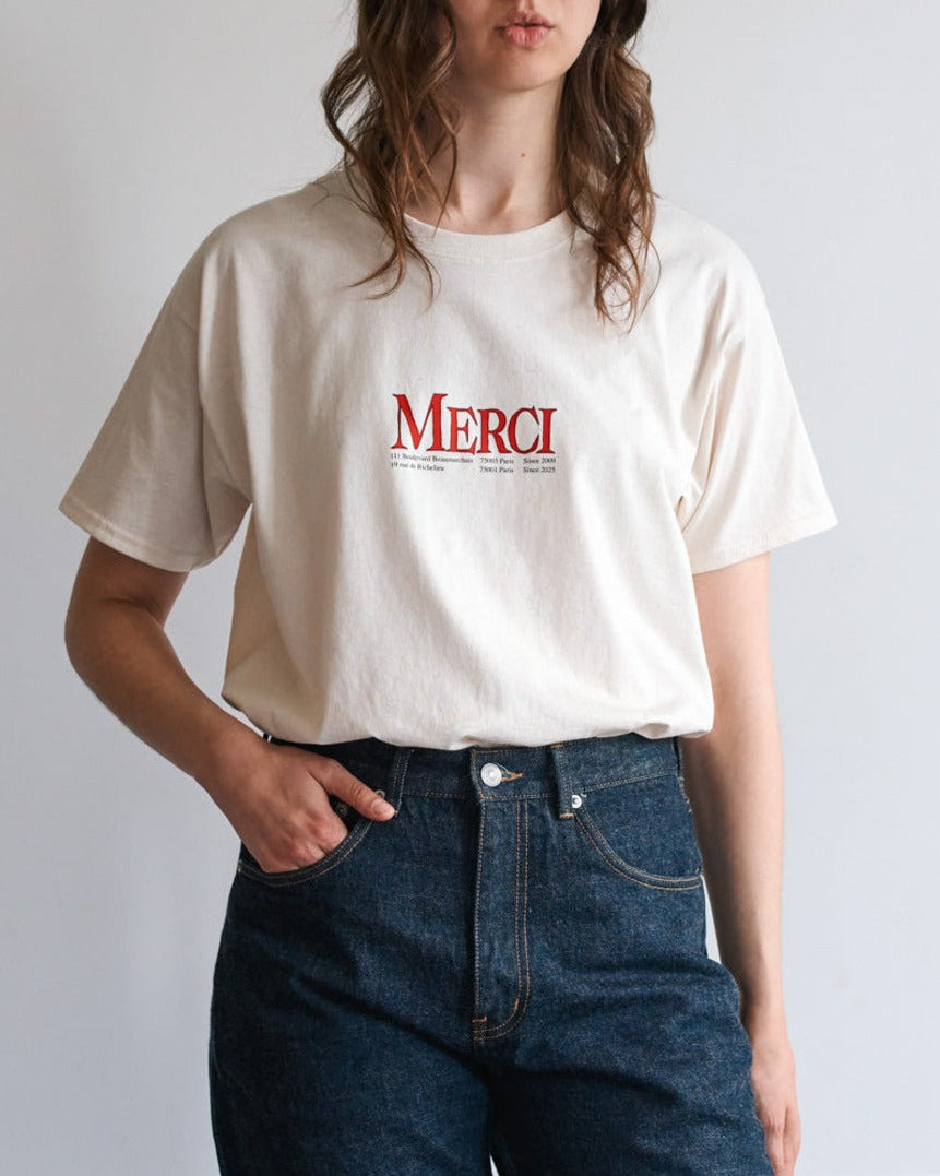 Merci - MC T-shirt - Ecru