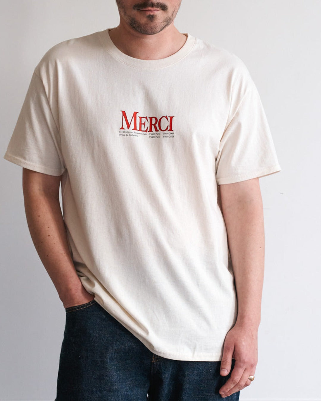 Merci - MC T-shirt - Ecru