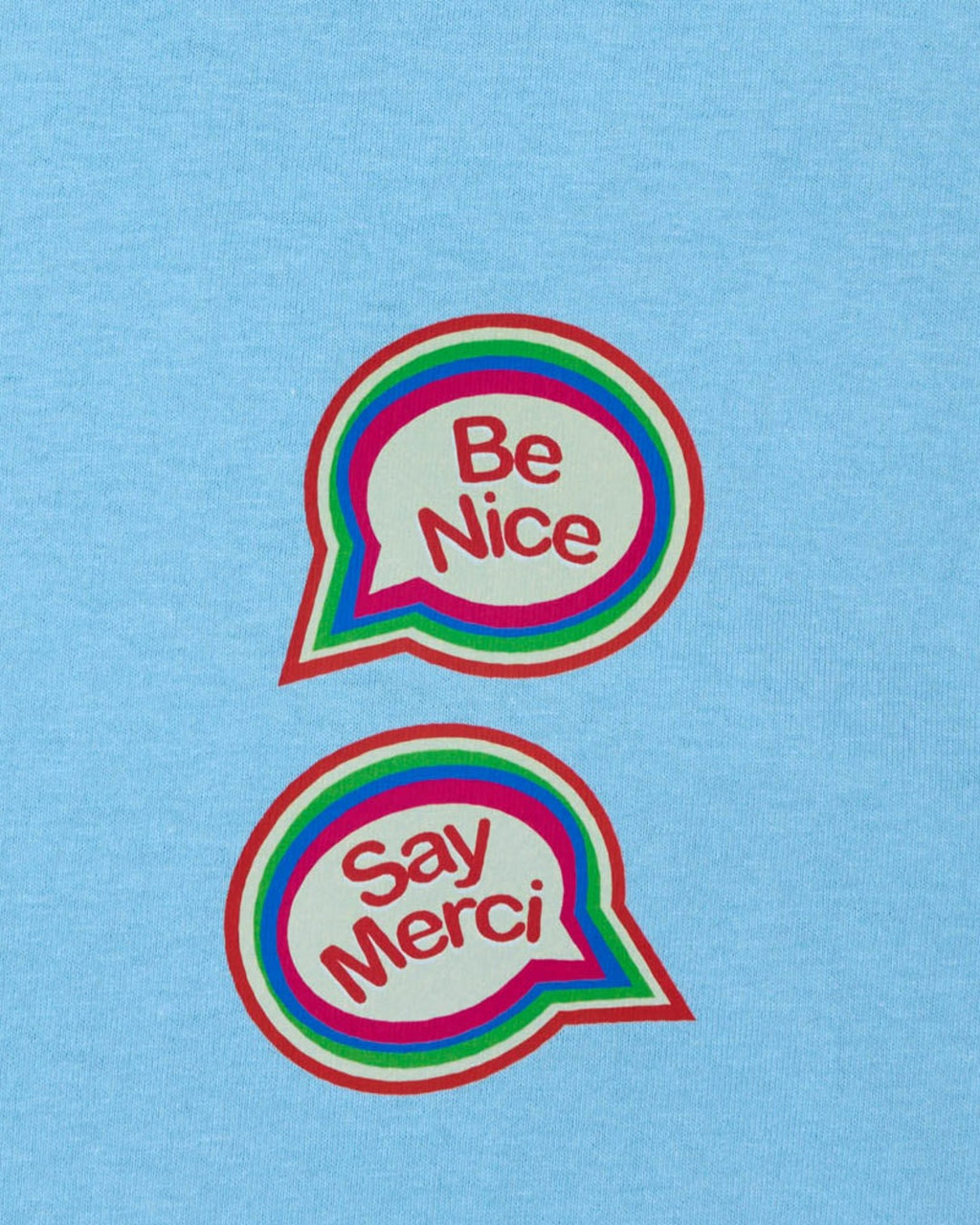 Merci - Be Nice Kids' T-Shirt - Blue
