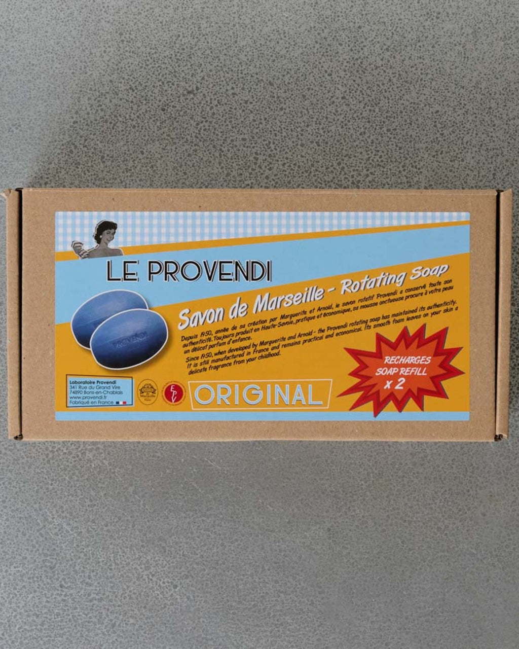 Provendi - Set of 2 rotating soaps - Lavender