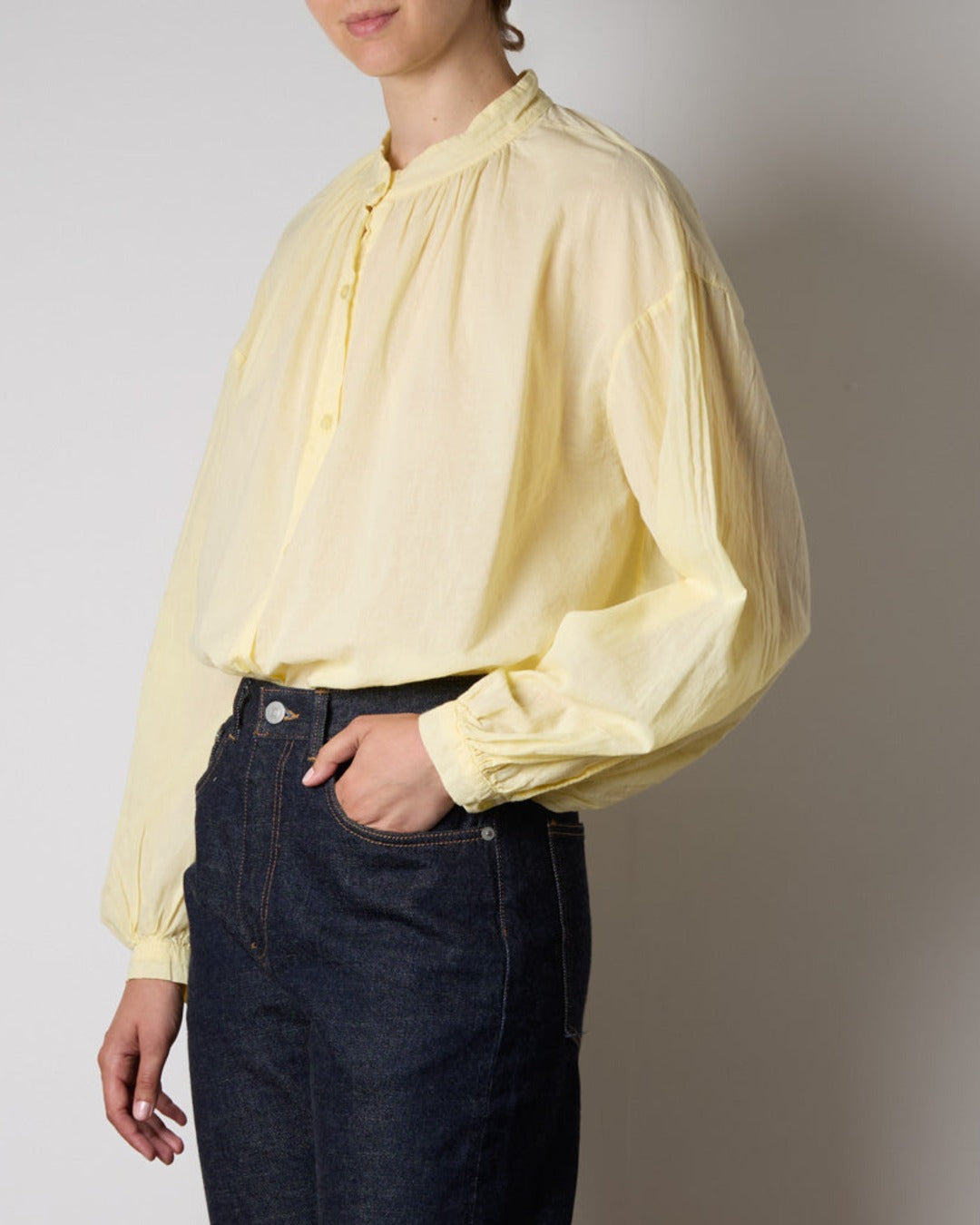 Merci - Chemise Victoria - Jaune Pale