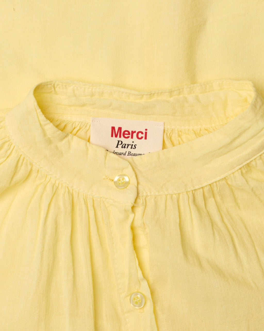 Merci - Chemise Victoria - Jaune Pale