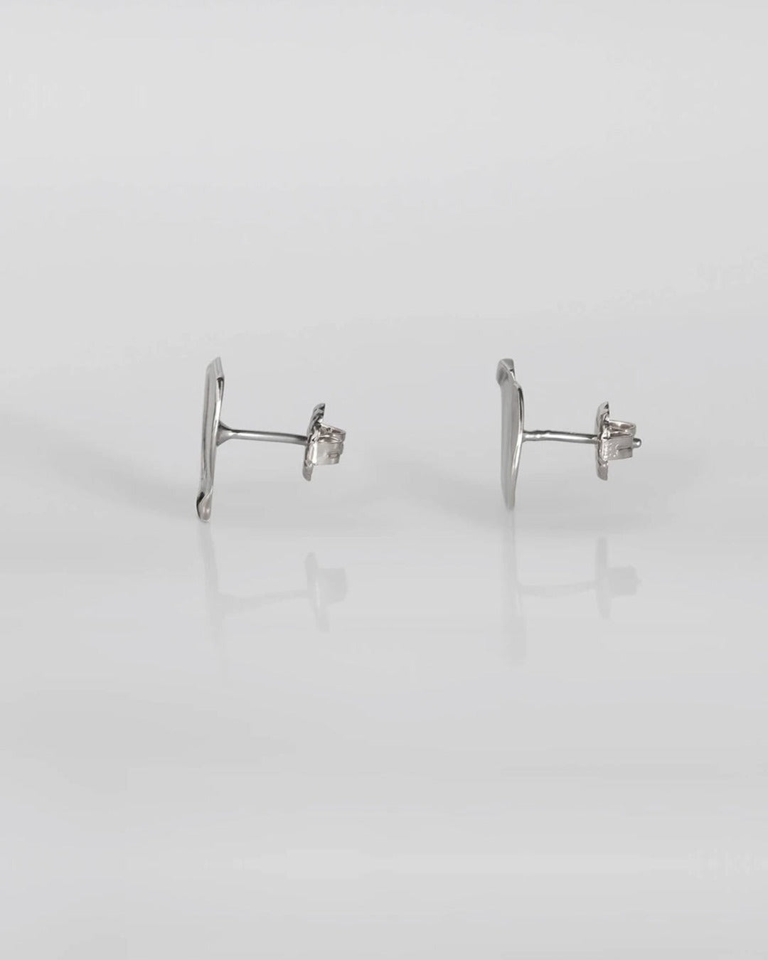 Tweek Eek - Boucles D'Oreilles Mirr Rectangle S - Argent