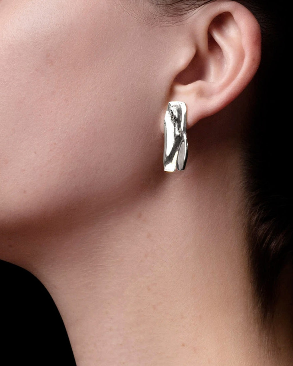 Tweek Eek - Boucles D'Oreilles Mirr Rectangle - Argent