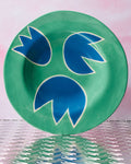 Laetitia Rouget - Assiette Verte - Tulipe Bleue
