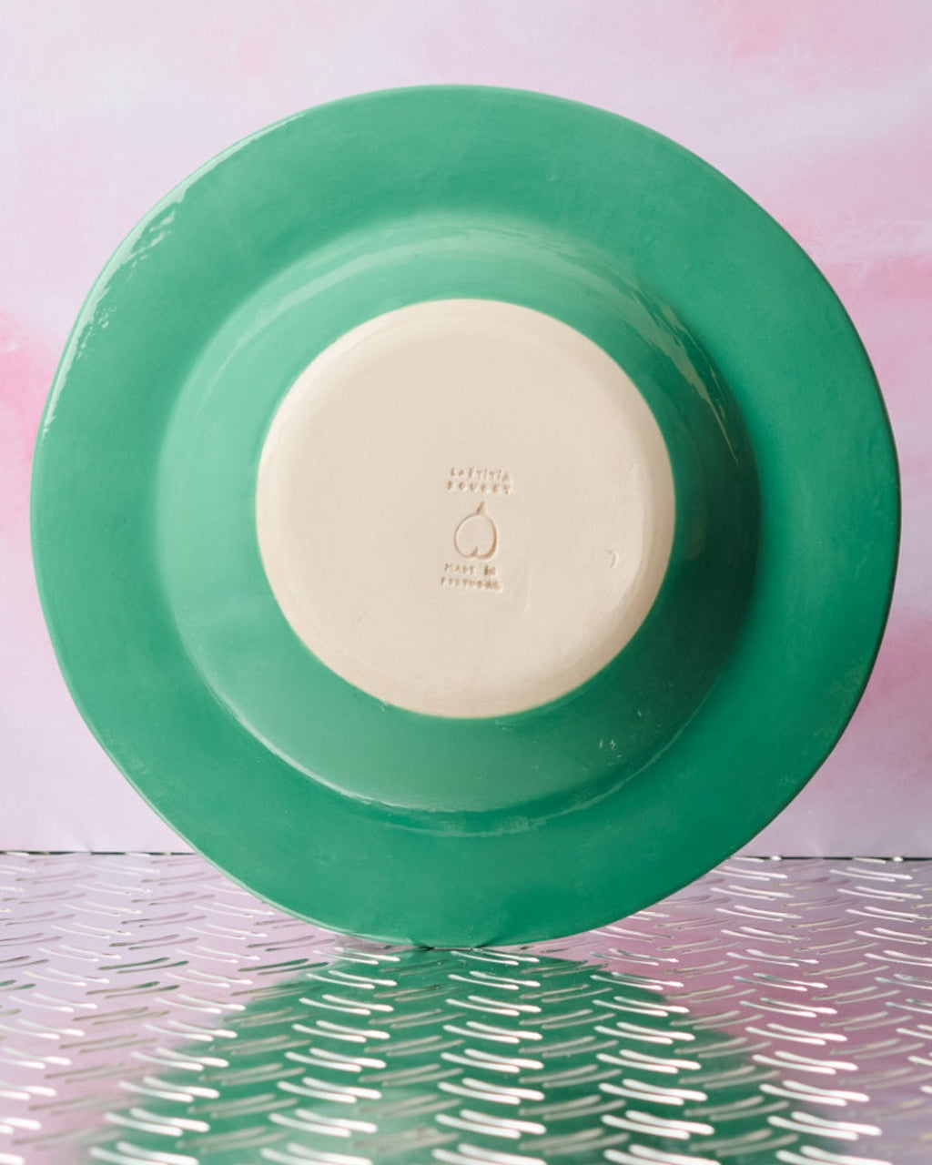 Laetitia Rouget - Assiette Verte - Tulipe Bleue