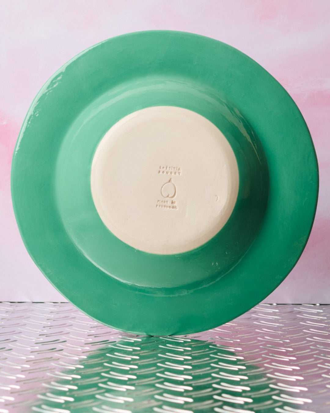 Laetitia Rouget - Assiette Verte - Tulipe Bleue