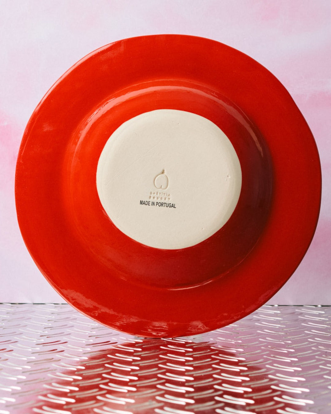 Laetitia Rouget - Assiette Rouge - Tulipe Jaune