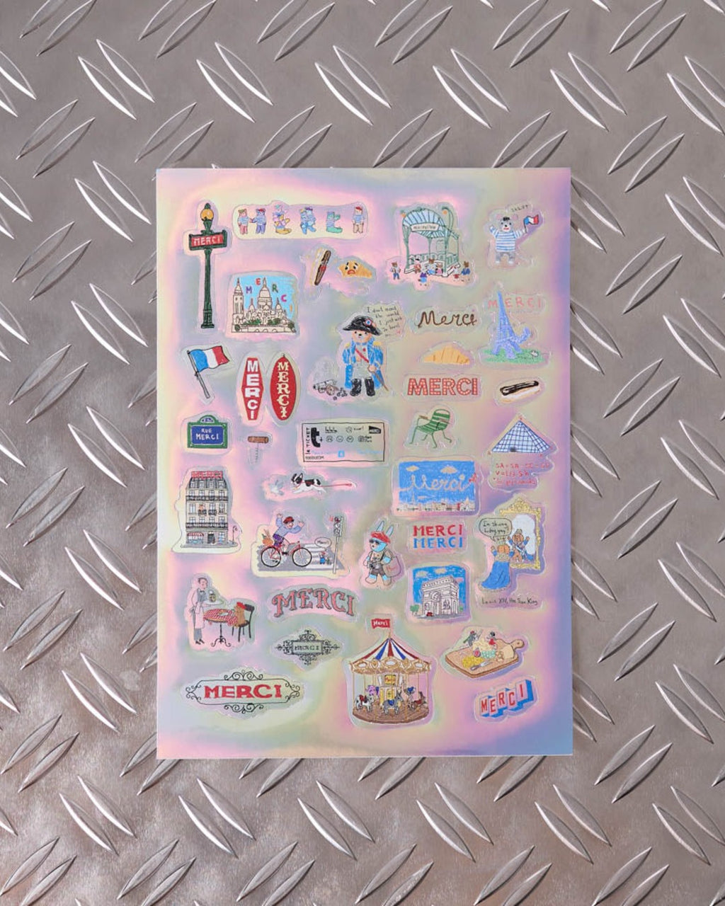 Merci x Shia Mcshia - Paris Souvenir Stickers