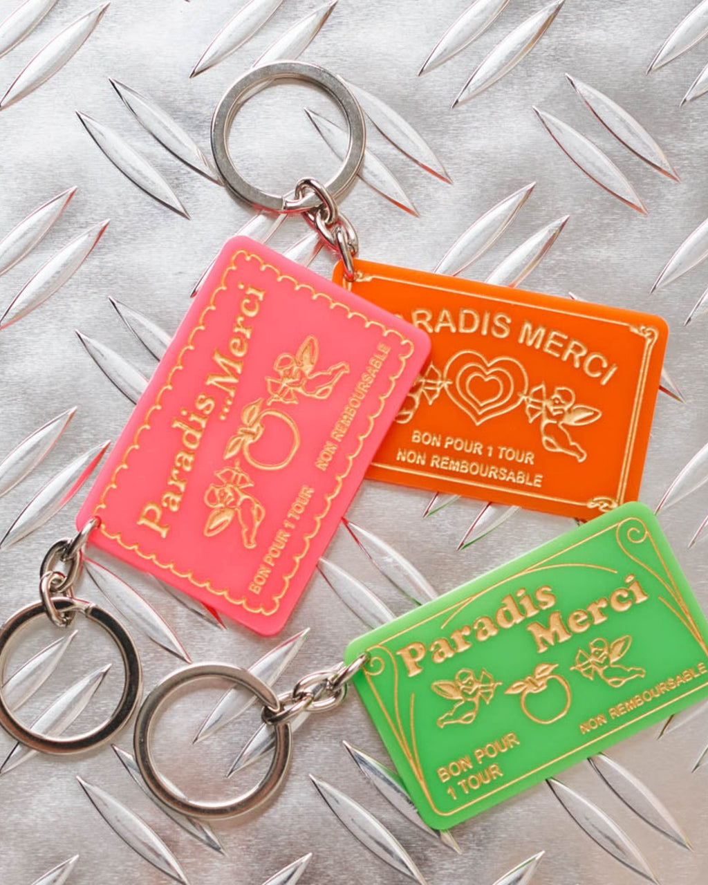 Merci x Shia Mcshia - Carousel Token Keychain - Pink